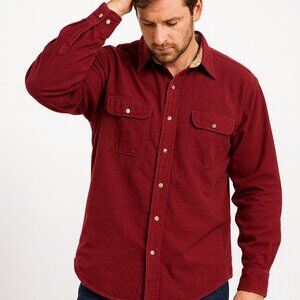 Cabela's Legendary Heavy-Weight Deerskin‎ Chamois Shirt - Men's XXL